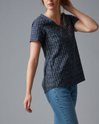 COTTON V PLEAT BACK TOP - Wild South Clothing