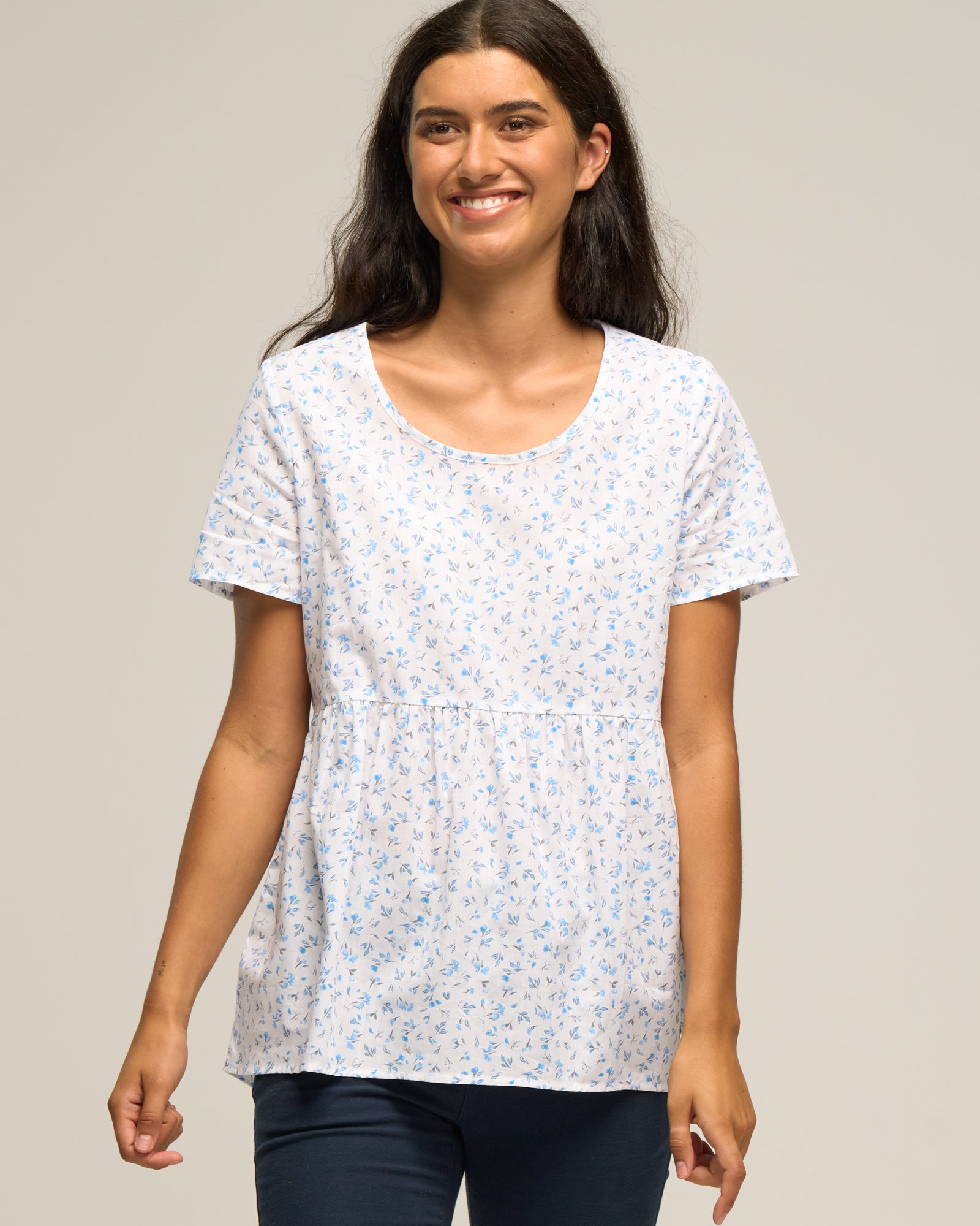 COTTON FRILL TOP
