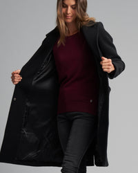 WOOL BLEND RIVERSIDE COAT - Wild South Clothing