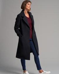 WOOL BLEND RIVERSIDE COAT - Wild South Clothing