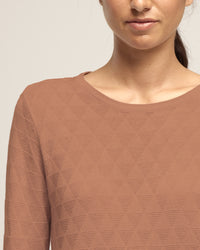 BAMBOO COTTON SILK GEO KNIT