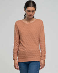 BAMBOO COTTON SILK GEO KNIT