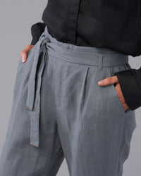 LINEN  TIE WAIST PANT - Wild South Clothing