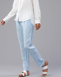 LINEN  TIE WAIST PANT - Wild South Clothing