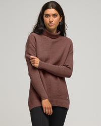 CASHMERE COTTON ROLL NECK