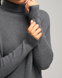 CASHMERE COTTON ROLL NECK