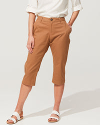 COTTON FINE TWIL CAPRI