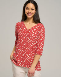 VISCOSE RELAXED VEE TOP