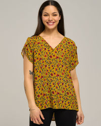 VISCOSE VEE PETAL TOP